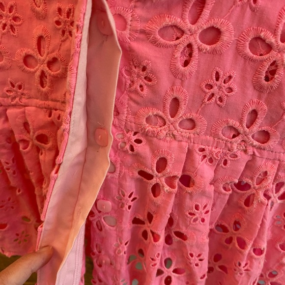 Guess eyelet embroidered Barbie pink summer top size XS - Picture 4 of 6